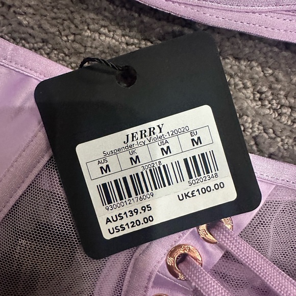 Honey Bridgette “ Jerry” 4 piece lingerie set. NWT 34DDD.M garter, M thong. - Picture 5 of 8